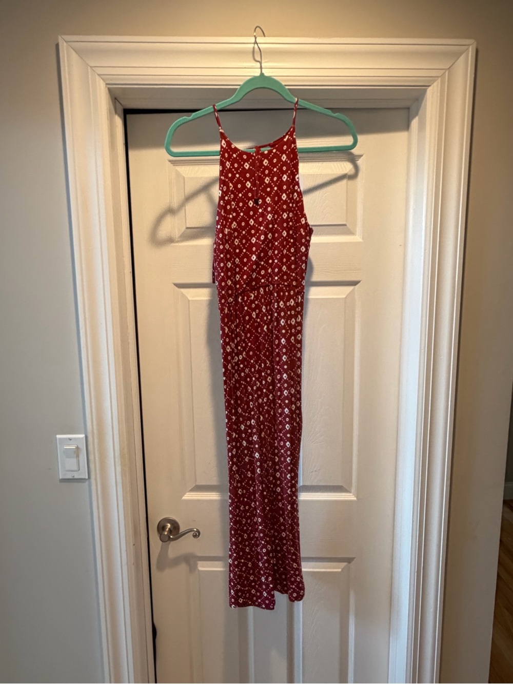 LOFT Red Printed Sleeveless Maxi Dress